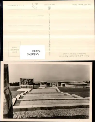 228888,Mahn- und Gedenkstätte Buchenwald Stelenweg m. Blick auf Ringgrab 1 pub VEB 9euro1803
