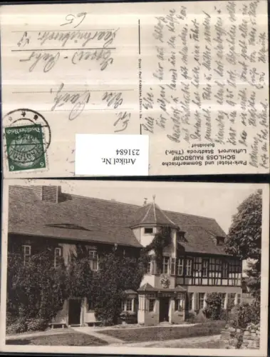 231684,Park-Hotel Schloss Rausdorf in Stadtroda Schlosshof