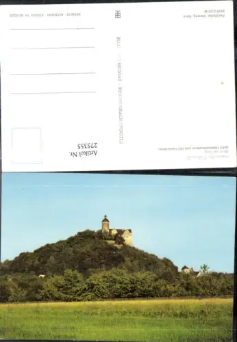 275355,Ranis Blick zur Burg jetzt Heimatmuseum m. HO-Gaststätte