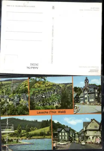 282282,Lauscha Totale Hüttenplatz Bad Kulturhaus Mehrbildkarte