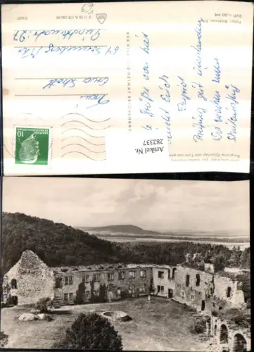 282337,Drei Gleichen Burgruine Gleichen vom Turm aus gesehen pub VEB