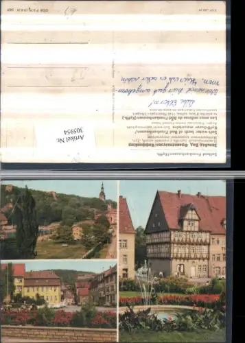 305954,Bad Frankenhausen Anger Fachwerkbau Soleschwimmbad Mehrbildkarte