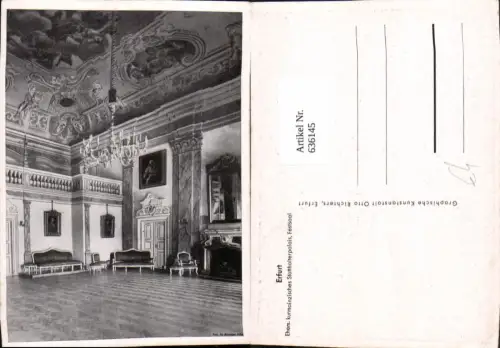636145,Erfurt Statthalterpalais Festsaal Interieur