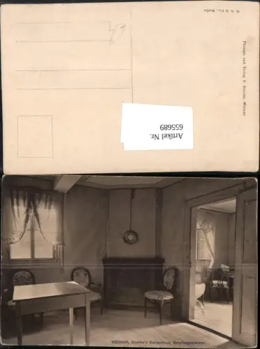 655689,Weimar Geothes Gartenhaus Empfangszimmer Interieur