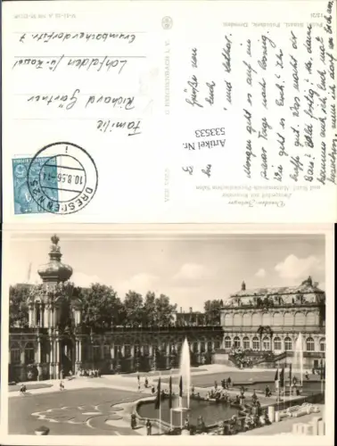 533533, Dresden Zwingerhof mit Kronentor, VEB Vokskunstverlag Reichenbach