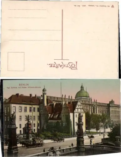 63844,Berlin Kaiser Wilhelm Brücke Kutsche Trenkler Dr. pub