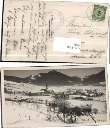 72933,FotoAK Reit im Winkl Winter Partie 1925
