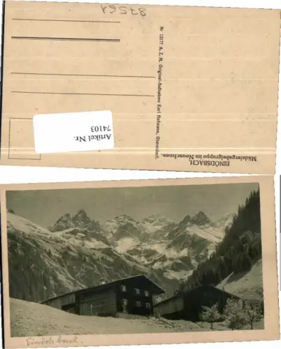 74103,Einödsbach b. Oberstdorf im Neuschnee