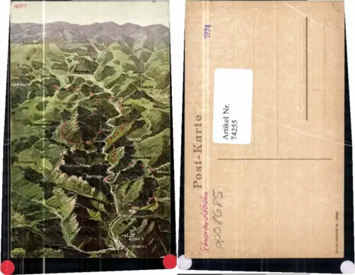 74255,Hornberg Triberg Losbach Gremmelsbach Vogelschau