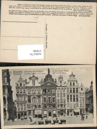 374946,Belgium Bruxelles Brüssel Maisons des Tailleurs et de Victor Hugo Geschäfte