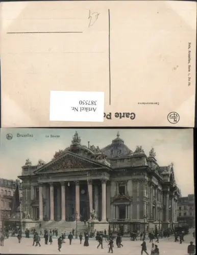 387550,Belgium Bruxelles Brüssel La Bourse Börse Gebäude