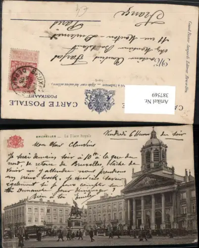 387569,Belgium Bruxelles Brüssel La Place Royale Platz Gebäude Denkmal