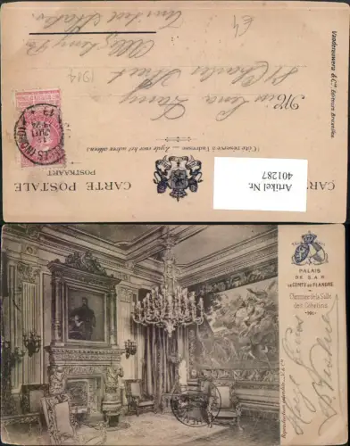 401287,Belgium Bruxelles Brüssel Palais de S.A.R. Cheminee de la Salle des Gobelins