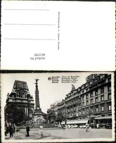 401290,Belgium Bruxelles Brüssel Place de Brouckere Platz Säule