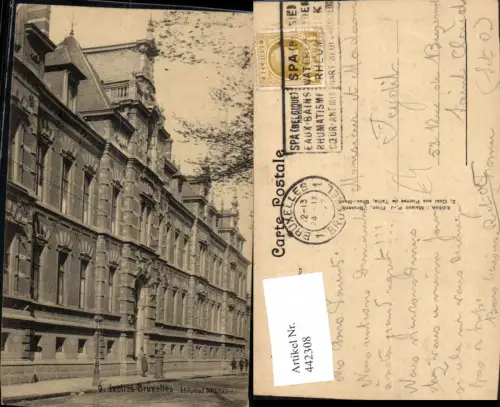 442308,Belgium Ixelles Bruxelles Brüssel Hopital Militaire Lazarett