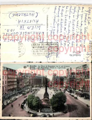 467715,Belgium Bruxelles Brüssel Place Brouckere Platz Monument