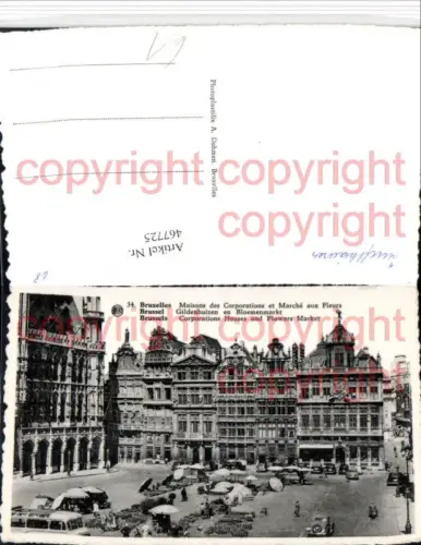 467725,Belgium Bruxelles Brüssel Maisons Corporations Marche Fleurs Markt
