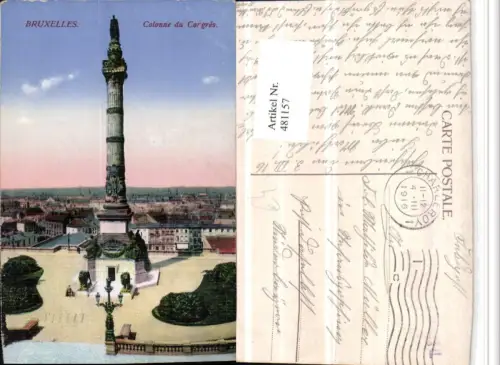 481157,Belgium Bruxelles Brüssel Colonne du Congres Säule