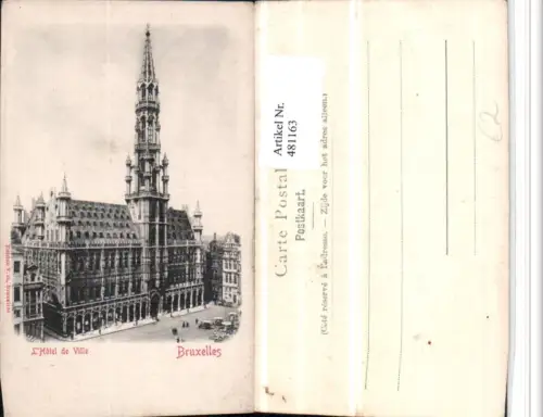 481163,Belgium Bruxelles Brüssel Hotel de Ville Rathaus
