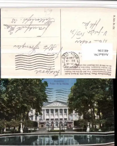 481196,Belgium Bruxelles Brüssel Palais de la Nation Gebäude