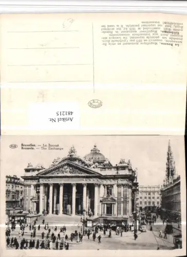 481215,Belgium Bruxelles Brüssel Bourse Börse Gebäude
