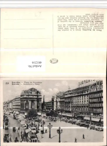 481216,Belgium Bruxelles Brüssel Place de Brouckere Platz Straßenbahnen