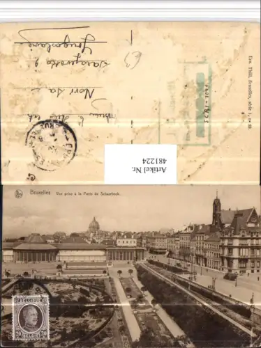 481224,Belgium Bruxelles Brüssel Vue prise a la Porte de Schaerbeek