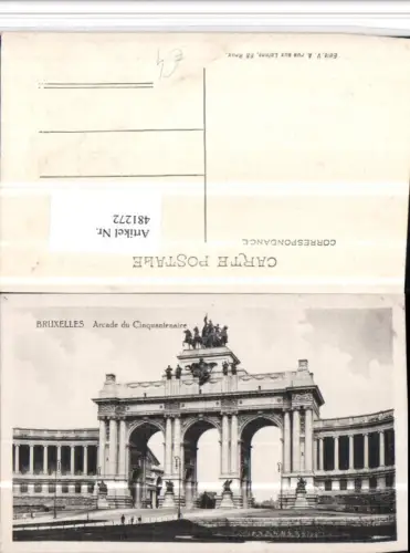 481272,Belgium Bruxelles Brüssel Arcade du Cinquantenaire Arkaden