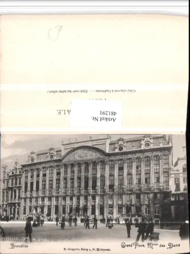 481291,Belgium Bruxelles Brüssel Grand Place Maison des Ducs Gebäude