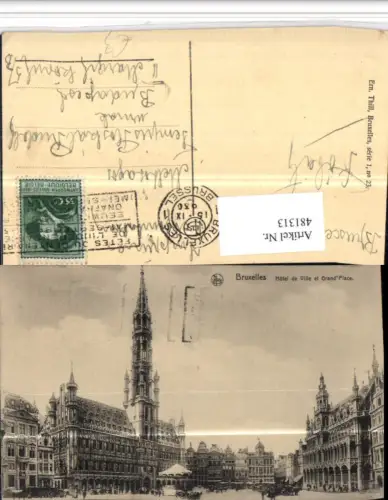 481313,Belgium Bruxelles Brüssel Hotel de Ville et Grand Place Rathaus