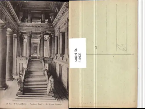 510131,Belgium Bruxelles Brüssel Palais Justice Grand Escalier Stiege