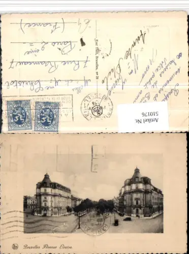 510176,Belgium Bruxelles Brüssel Avenue Louise Straßenansicht