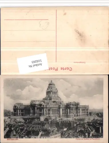 510203,Belgium Bruxelles Brüssel Palais Justice et Panorama Justizpalast