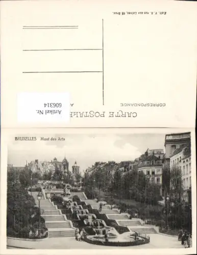 606314,Brüssel Bruxelles Mont des Arts Brunnen