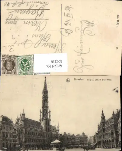 606316,Brüssel Bruxelles Hotel de Ville et Grand Place