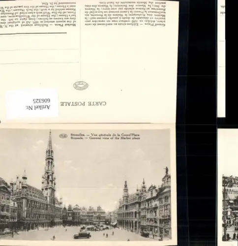 606325,Brüssel Bruxelles Vue generale de la Grand Place General view of the Market Place