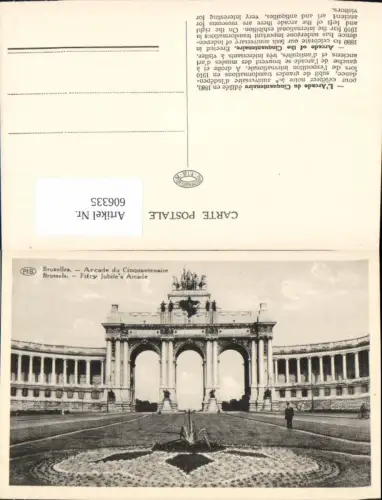 606335,Brüssel Bruxelles Arcade du Cinquantenaire Arkade d. 50Jährigen Belgischen Unabhängigkeit