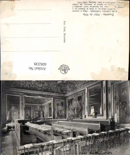 606339,Brüssel Bruxelles Hotel de Ville Interieur