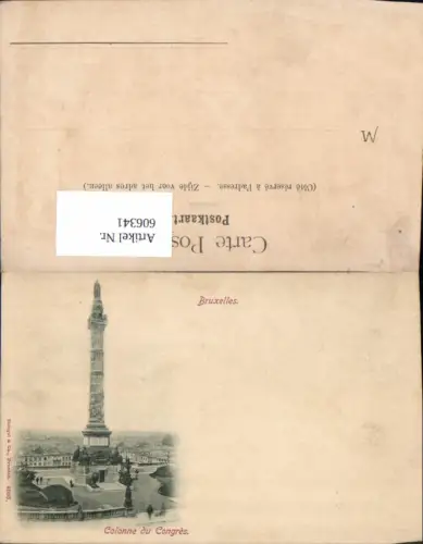 606341,Brüssel Bruxelles Colonne du Congres Monument Statue