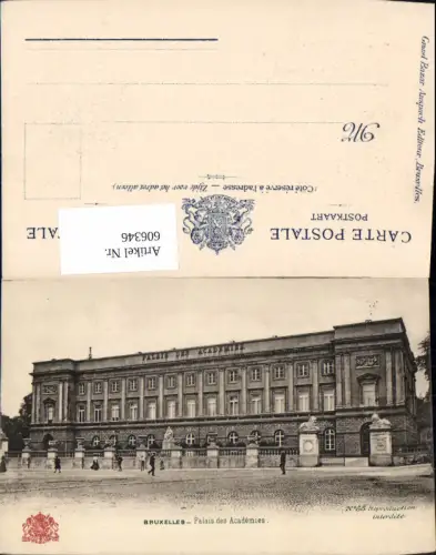 606346,Brüssel Bruxelles Palais des Academies