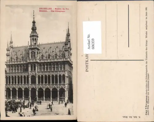 606359,Brüssel Bruxelles Maison du Roi Könighaus