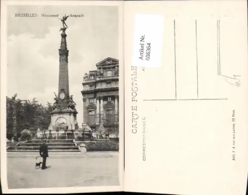 606364,Brüssel Bruxelles Monument Anspach Denkmal Brunnen