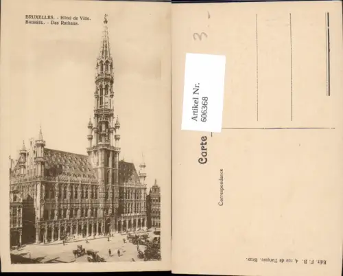 606368,Brüssel Bruxelles Hotel de Ville Rathaus