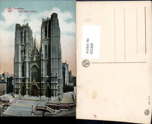 606369,Brüssel Bruxelles Eglise Sainte Gudule Kirche
