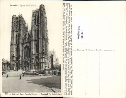 606371,Brüssel Bruxelles Eglise Sainte Gudule Kirche