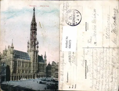 606373,Brüssel Bruxelles Hotel de Ville Rathaus
