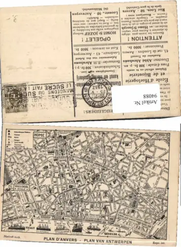 94088,Plan van Antwerpen Anvers 1915
