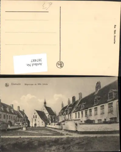387487,Belgium Dixmude Diksmuide Beguinage Beginenhof Kirche