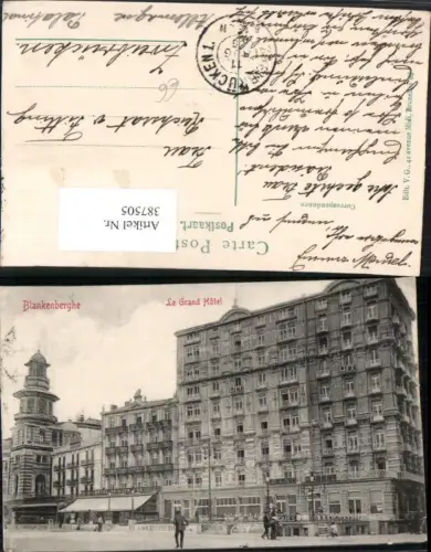 387505,Belgium Blankenberghe Blankenberge Le Grand Hotel