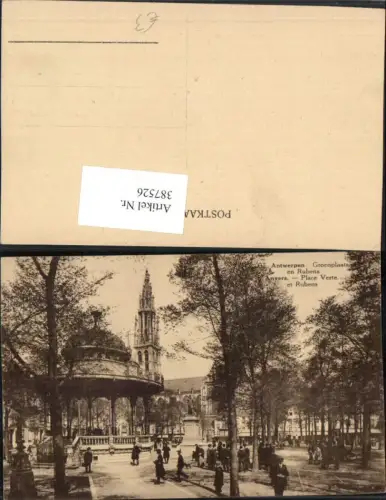 387526,Belgium Anvers Antwerpen Place Verte et Rubens Pavillon